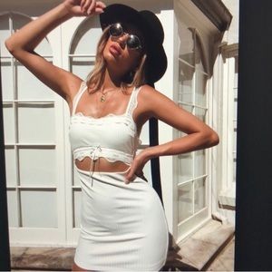 Tiger mist white dress NWOT